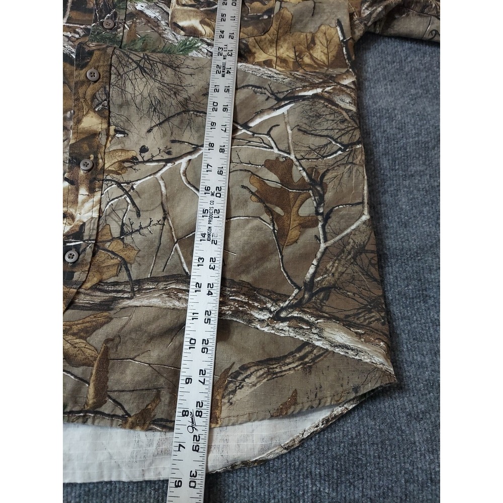 Hobbs Creek Shirt Large Ripstop‎ Button Up Realtree Camouflage Hunting Brush - Picture 6 of 10